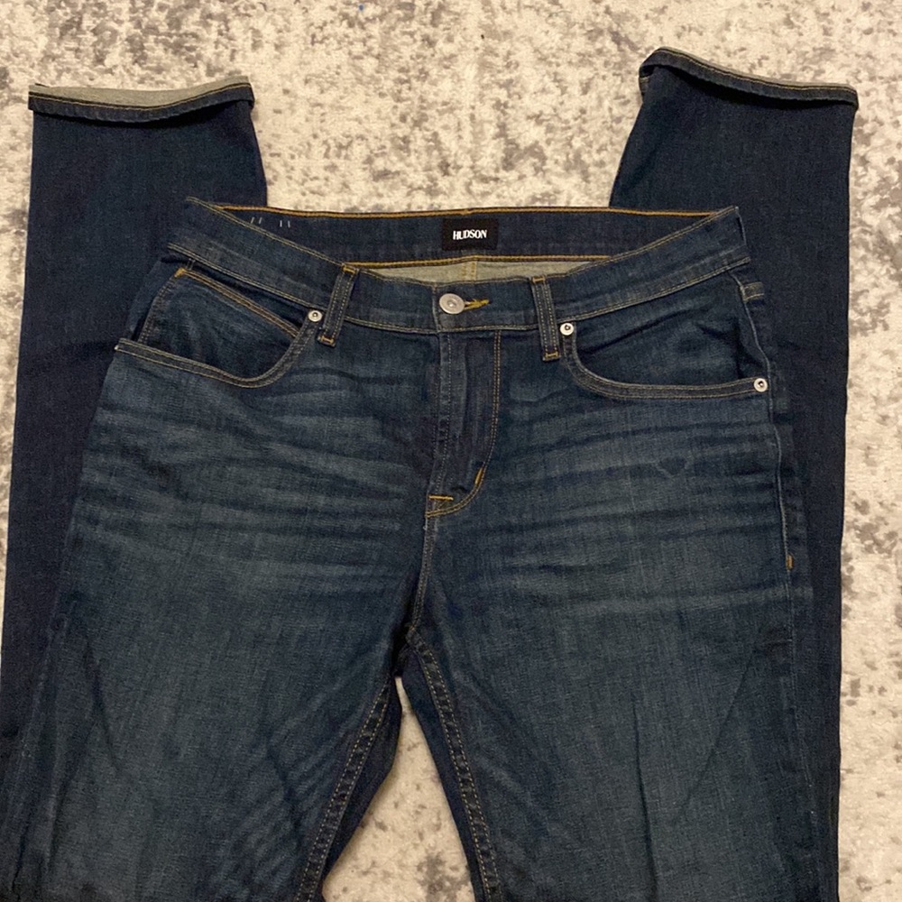 HUDSON mens- Blake slim straight waist 32